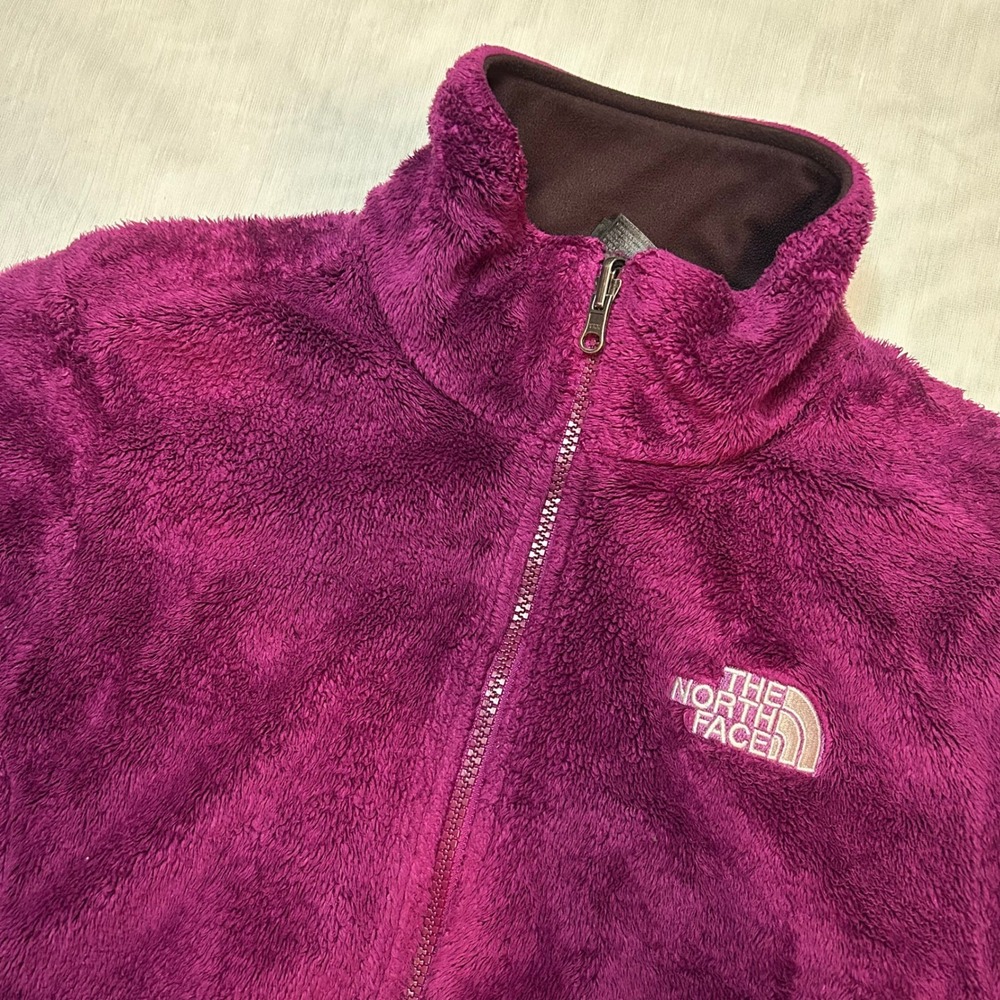 The North Face Womens Osito High-Pile Fleece Jacket S Purple Full Zip Gorpcore